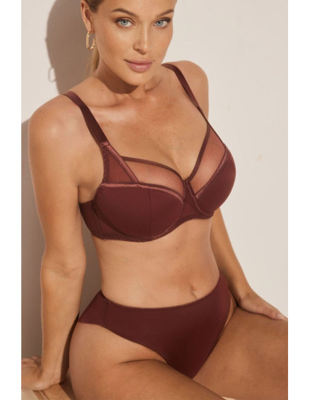 Soutien-Gorge Semi-Souple Élégant en Tulle