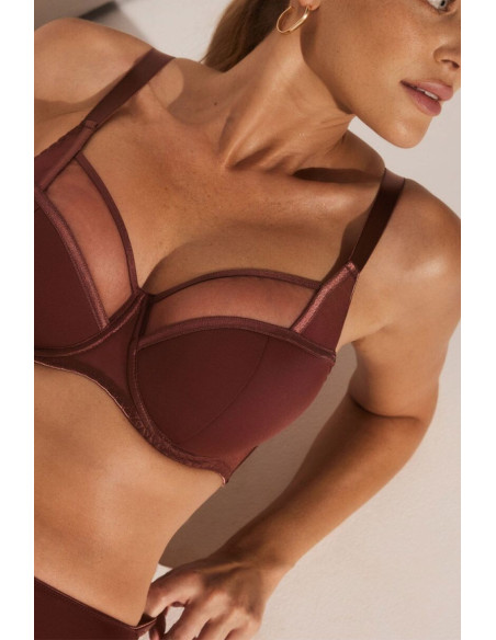 Soutien-Gorge Semi-Souple Élégant en Tulle