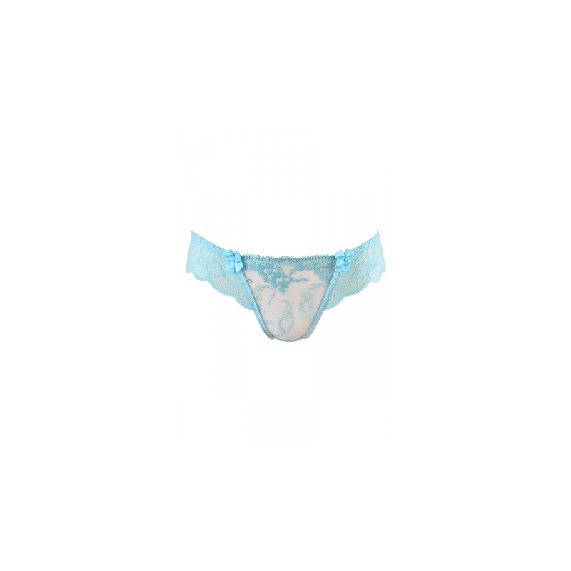 String tanga bleu V-10128 - Axami