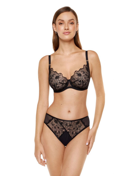 Soutien-Gorge Souple Élégant en Broderie