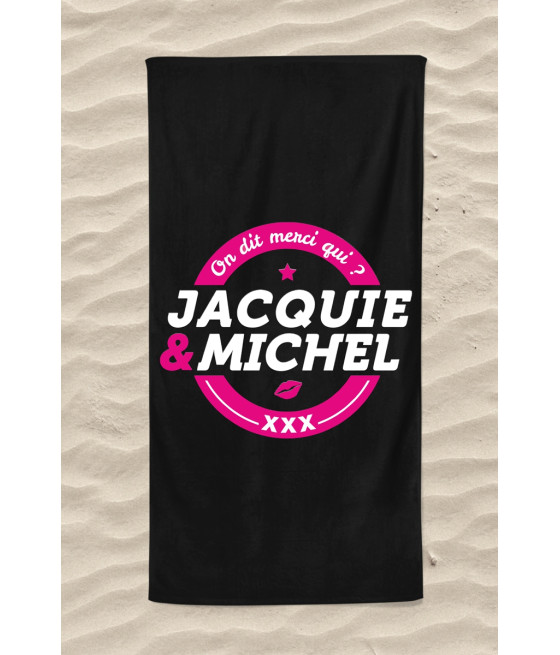 Serviette de plage Jacquie et Michel Classique