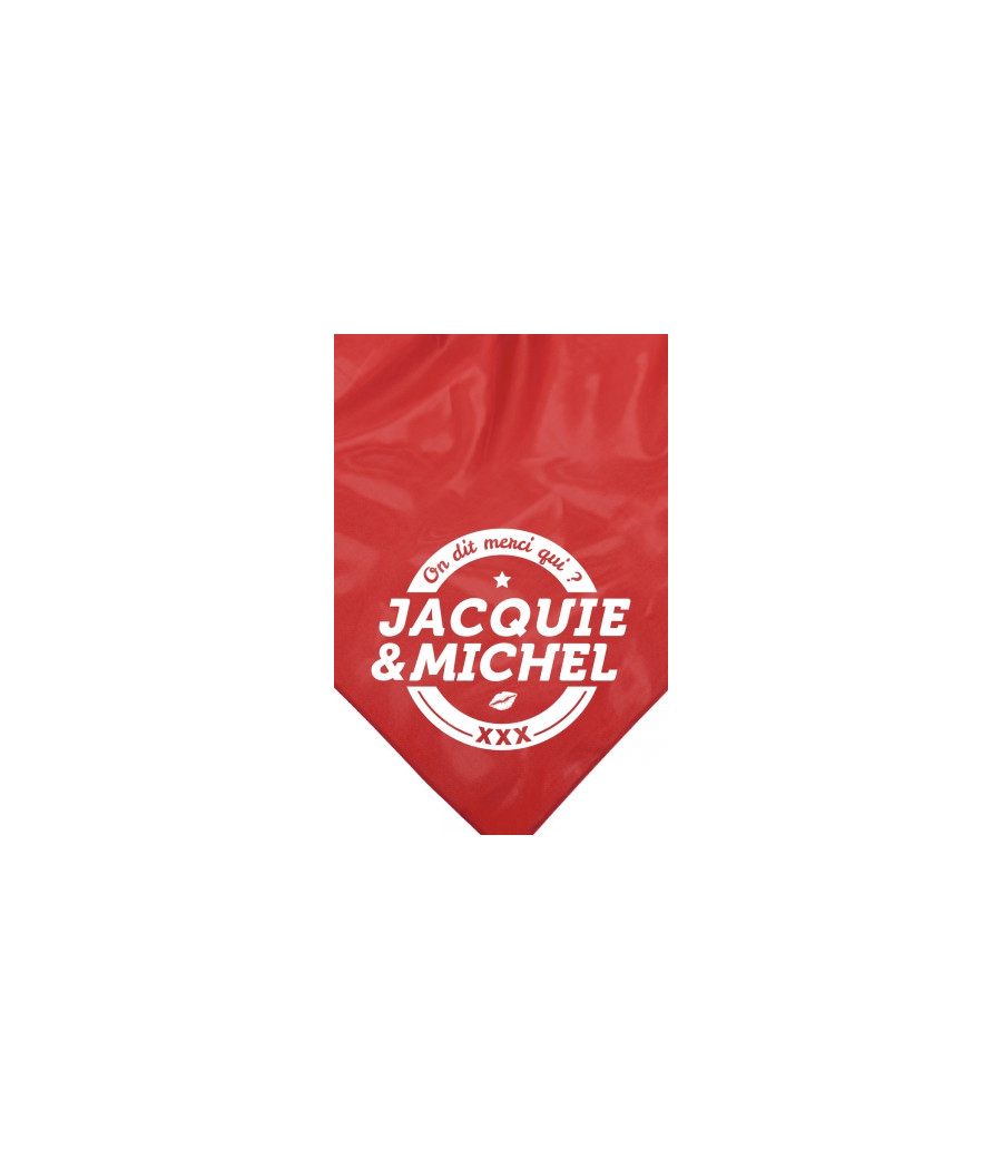 Bandana rouge Jacquie & Michel