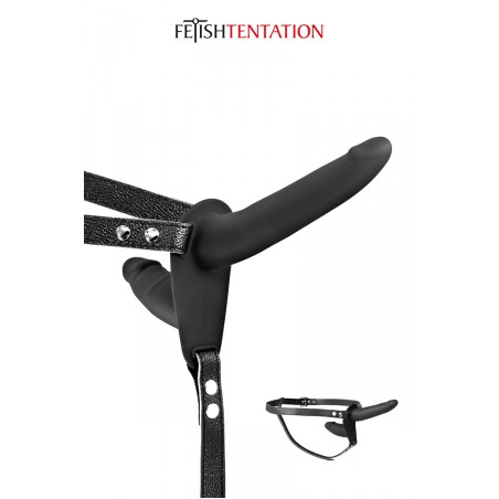 Double gode ceinture noir - Fetish Tentation