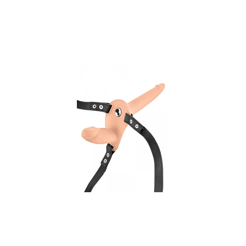 Double gode ceinture chair vibrant - Fetish Tentation