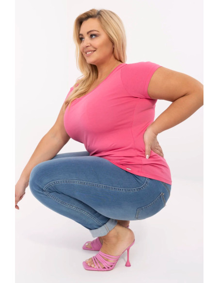 Plus size T-shirt Classique en Coton