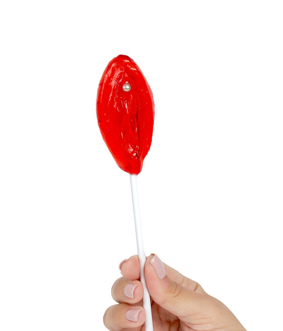 Sucette vulve fraise - Secret Play