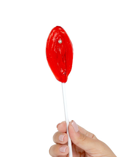 Sucette vulve fraise - Secret Play