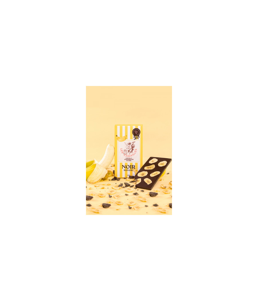 Chocolat noir banane - Tablette 100g - Les canailles