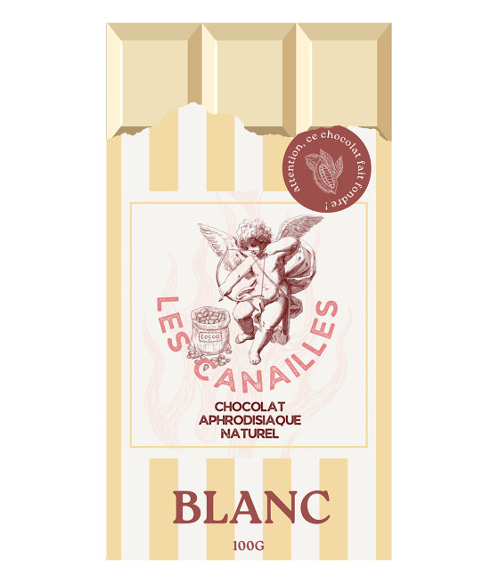 Chocolat blanc - Tablette 100g - Les canailles
