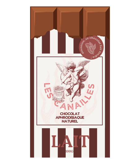 Chocolat au lait - Tablette 100g - Les canailles