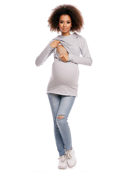 Sweatshirt grossesse en Coton