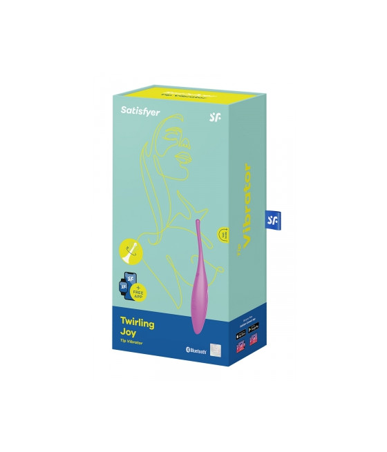 Stimulateur connecté Twirling Joy fuchsia - Satisfyer Stimulateur connecté Twirling Joy fuchsia - Satisfyer