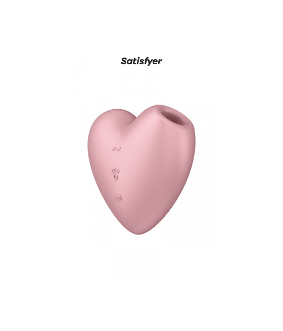 Double stimulateur Cutie Heart rose - Satisfyer Double stimulateur Cutie Heart rose - Satisfyer