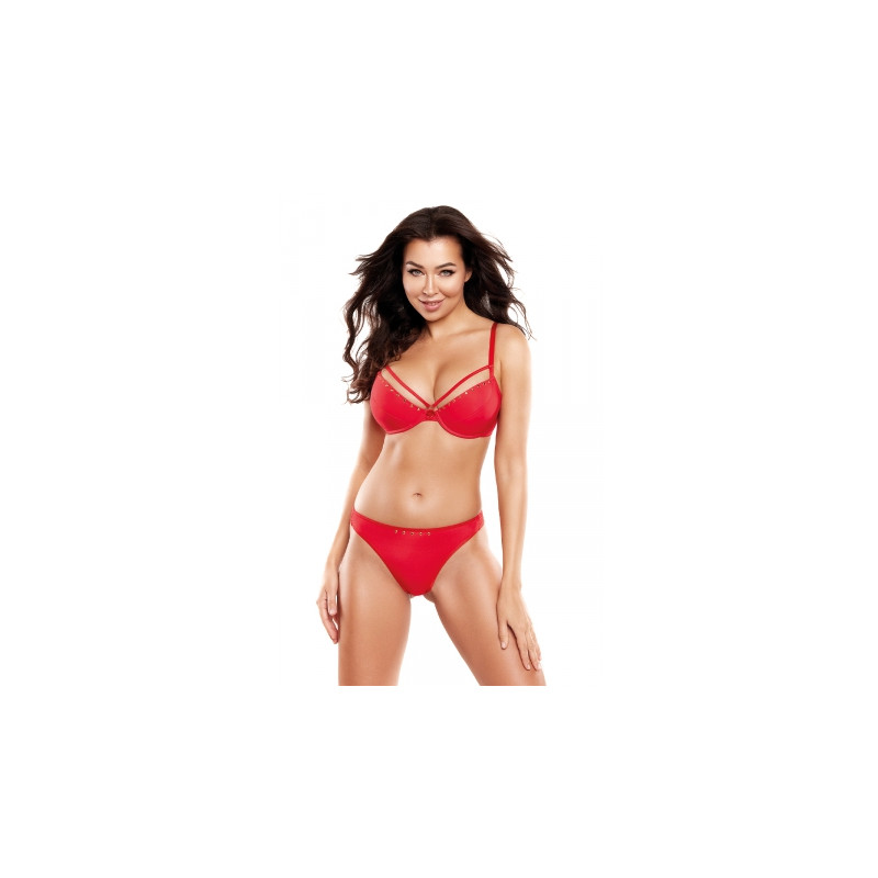 Soutien-gorge push-up rouge V-10351 - Axami