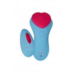 Stimulateur télécommandé de culotte HeartGem bleu - FairyGasm