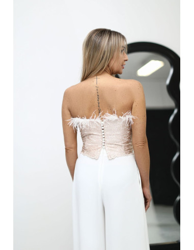 Haut Élégant en Dentelle