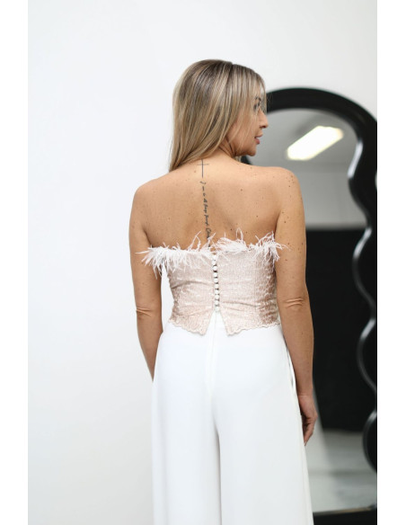 Haut Élégant en Dentelle