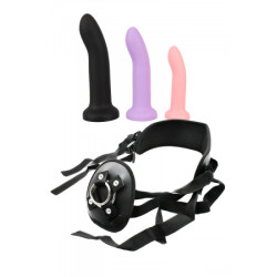 Gode ceinture avec 3 dildos inclus - You2Toys