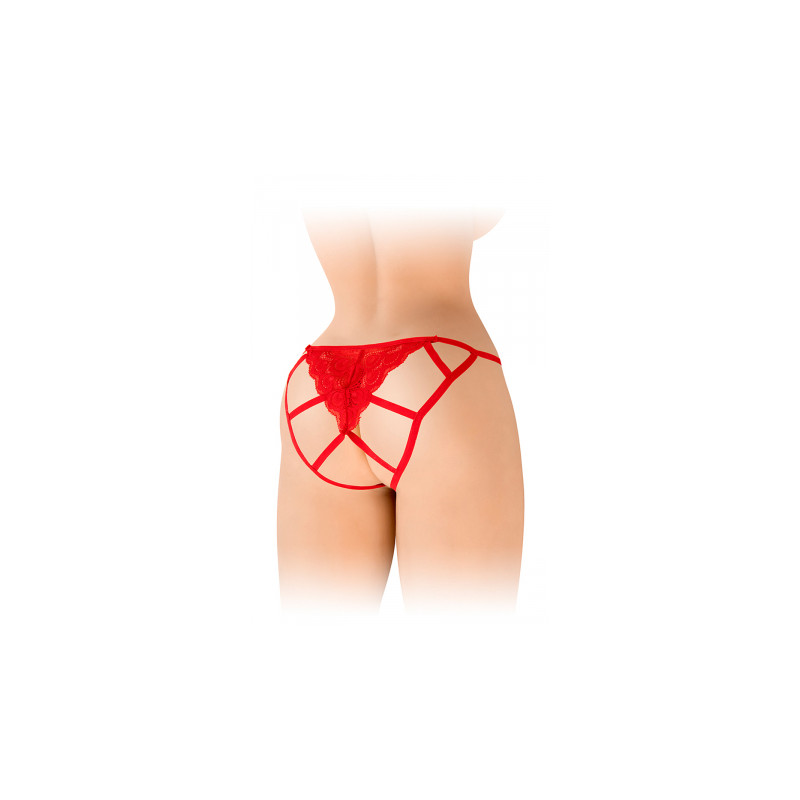 Culotte ouverte Zoé rouge - Fashion Secret