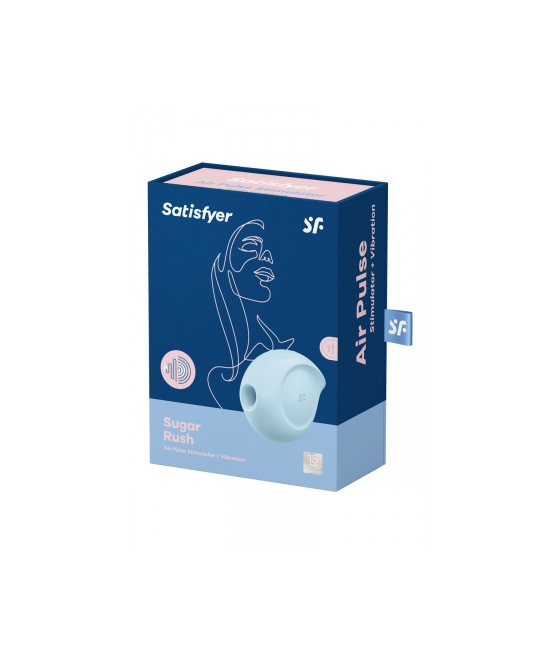 Double stimulateur Sugar Rush bleu - Satisfyer