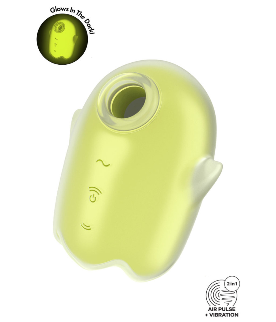 Stimulateur sans contact et vibrant Glowing Ghost yellow - Satisfyer Stimulateur sans contact et vibrant Glowing Ghost yellow - Satisfyer