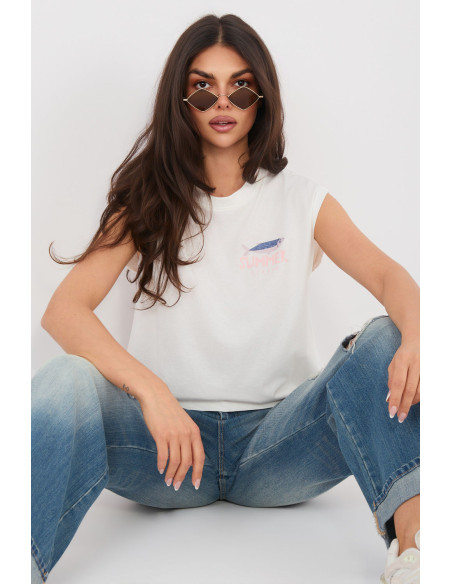 T-shirt Audacieux en Coton