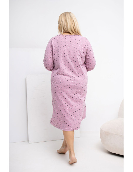 Chemise de nuit Plus Size Élégante en Coton