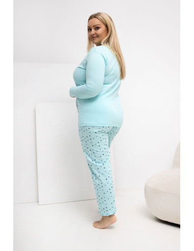 Pyjama Taille Plus Élégant en Coton