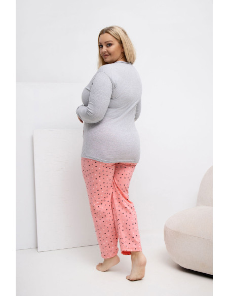 Pyjama Taille Plus Élégant en Coton