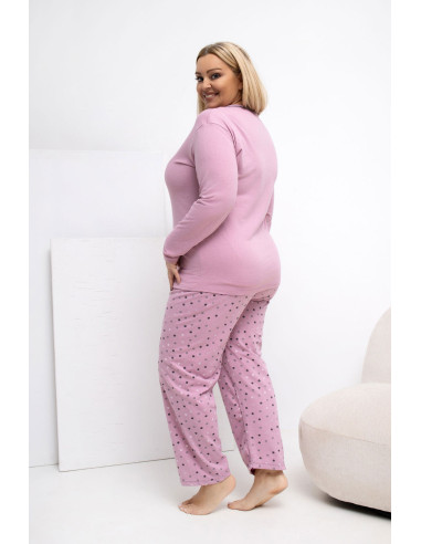 Pyjama Taille Plus Élégant en Coton