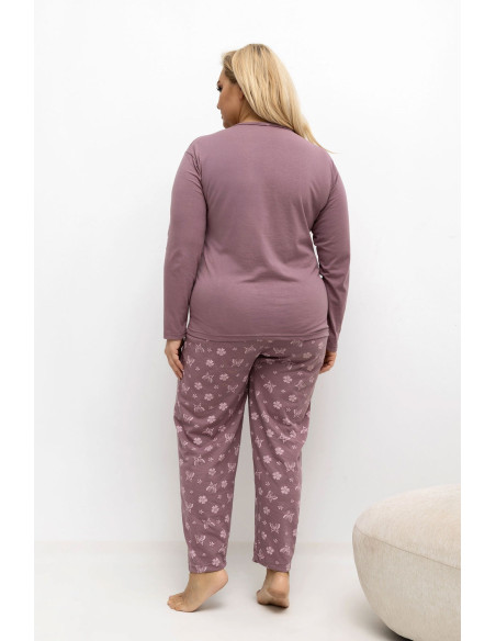 Pyjama Taille Plus Élégant en Coton