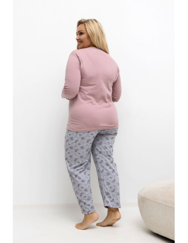 Pyjama Taille Plus Élégant en Coton