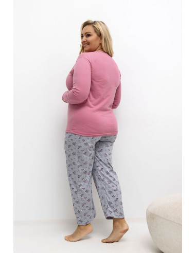 Pyjama Taille Plus Élégant en Coton