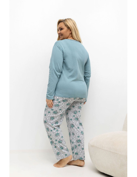 Pyjama Taille Plus Élégant en Coton
