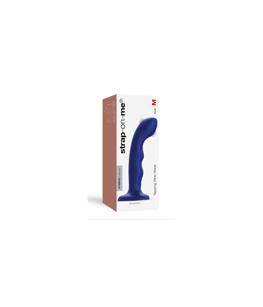 Vibro Tapping dildo wave bleu - Strap on Me