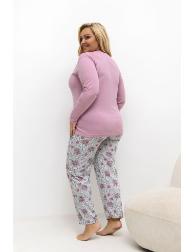 Pyjama Taille Plus Élégant en Coton
