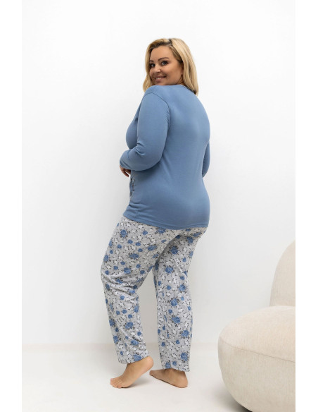 Pyjama Taille Plus Élégant en Coton