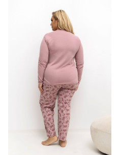 Pyjama Taille Plus Floral en Coton 2
