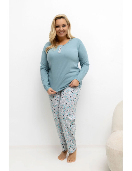 Pyjama Taille Plus Délicat en Coton