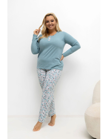 Pyjama Taille Plus Délicat en Coton