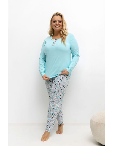 Pyjama Taille Plus Délicat en Coton