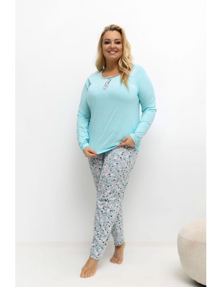 Pyjama Taille Plus Délicat en Coton