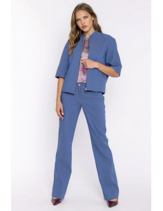 Veste en jean Classique en Coton Bleue 2