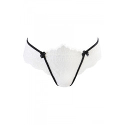 String dentelle blanc V-10488 - Axami