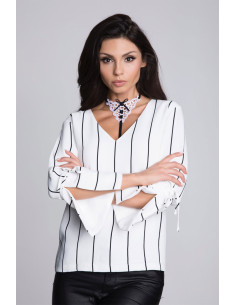 Ramiączko Model Collet White - en Dentelle Blanche