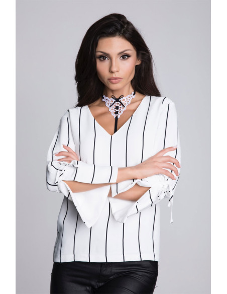 Ramiączko Model Collet White - en Dentelle Blanche