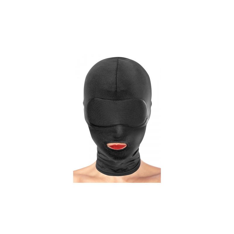 Cagoule BDSM bouche ouverte - Fetish Tentation