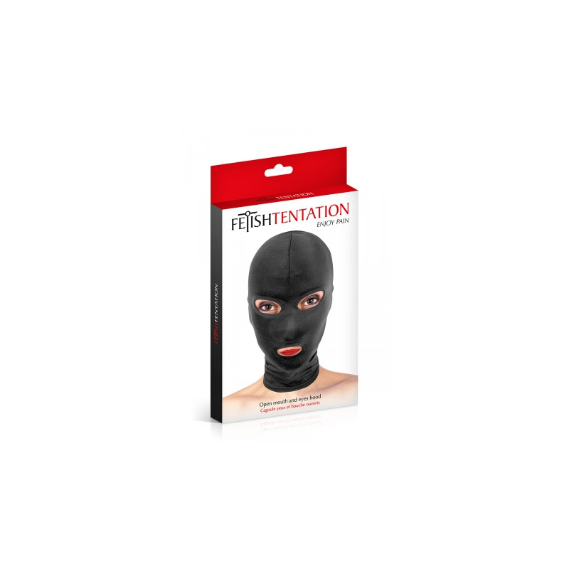 Cagoule BDSM 3 ouvertures - Fetish Tentation