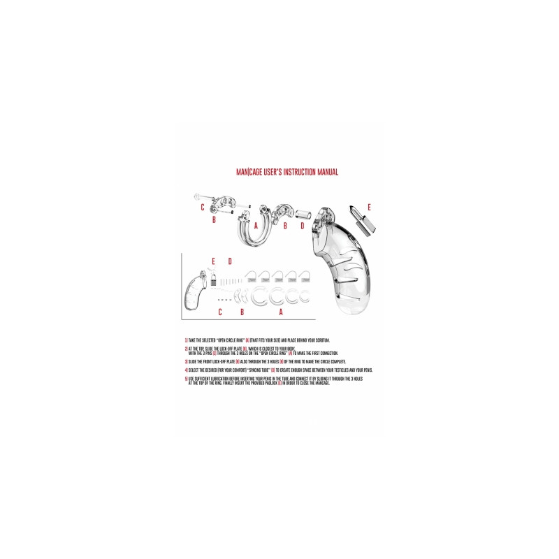 Cage de chasteté 14cm ManCage 06