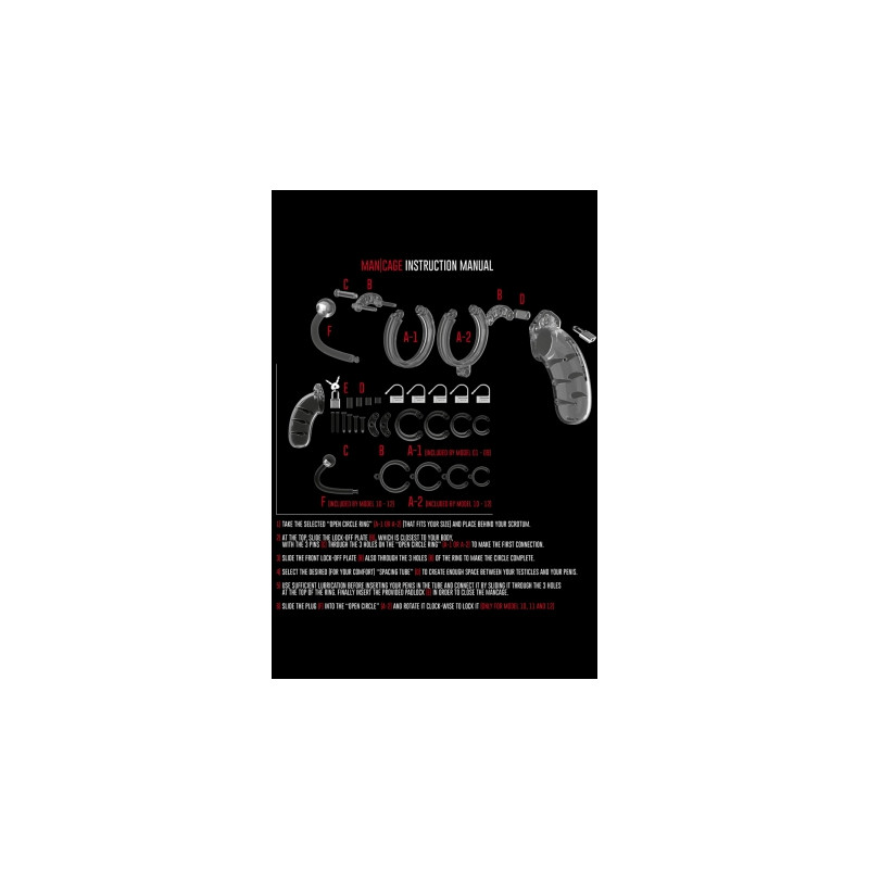 Cage de chasteté 9cm avec plug - ManCage 10